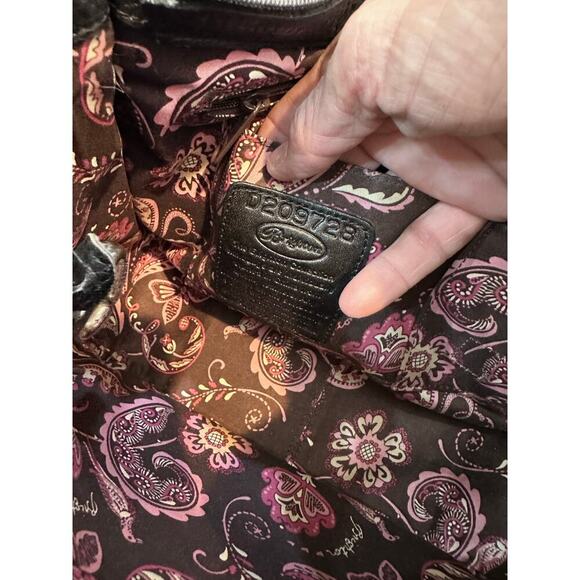 Brighton Women's Black Embroidered Heart Appliqué Shoulder Bags - Picture 11 of 11